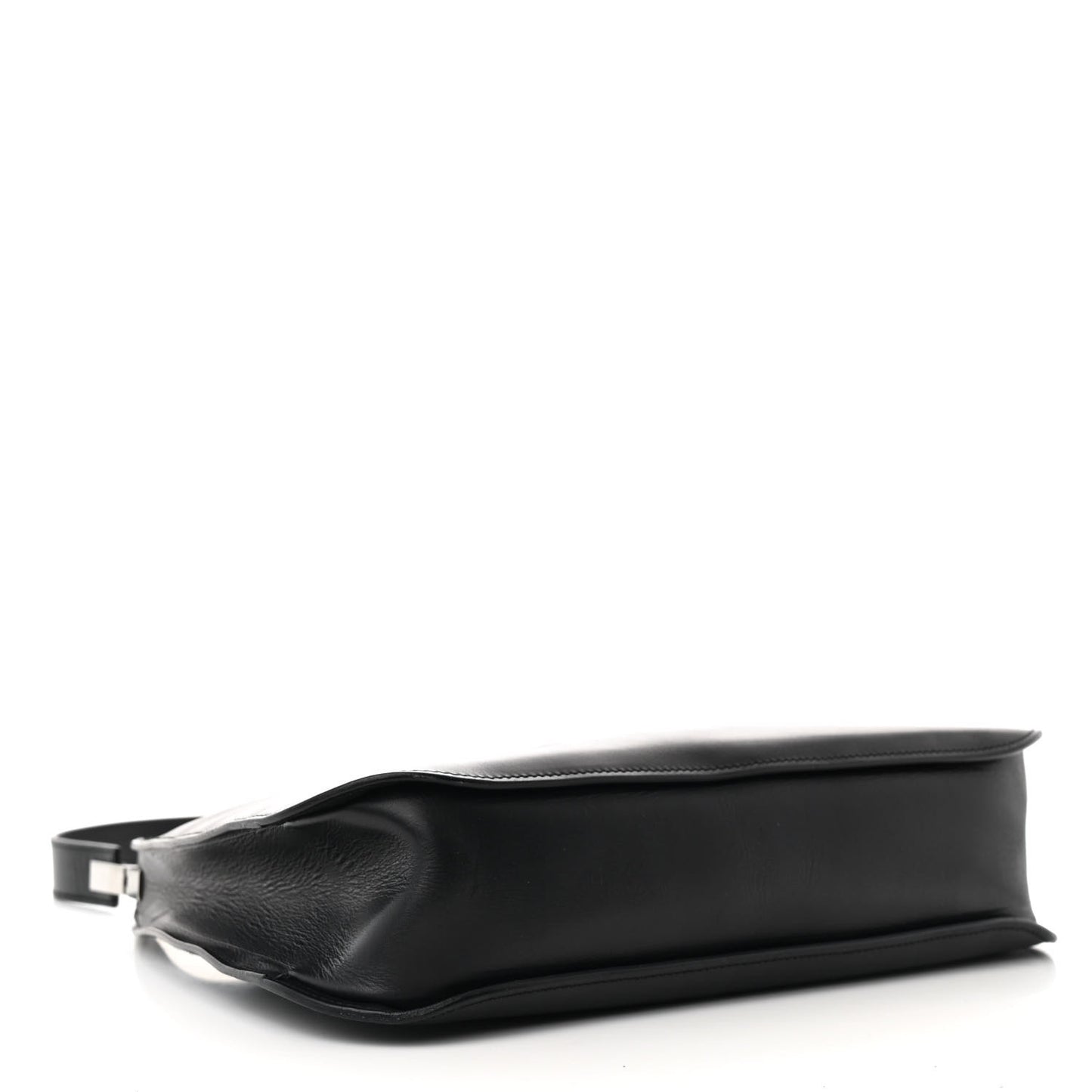 Calfskin Logo Hobo Bag Black