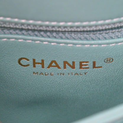 Chanel Lambskin Quilted Small Trendy CC Flap Dual Handle Bag Light Green 5 of 8