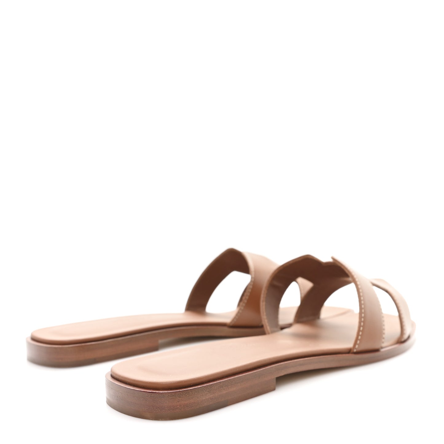 Box Calfskin Oran Sandals 37.5 Gold