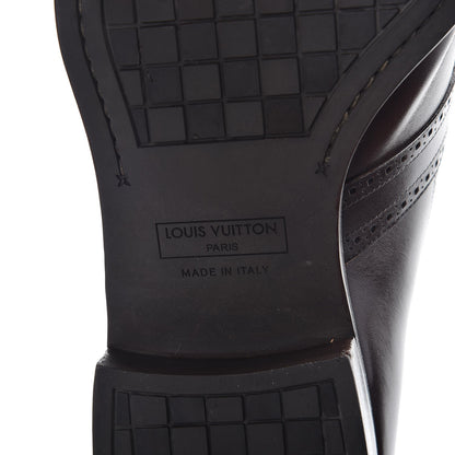 Louis Vuitton Mens Calfskin Brogues Loafers 10.5 Brown 8 of 13