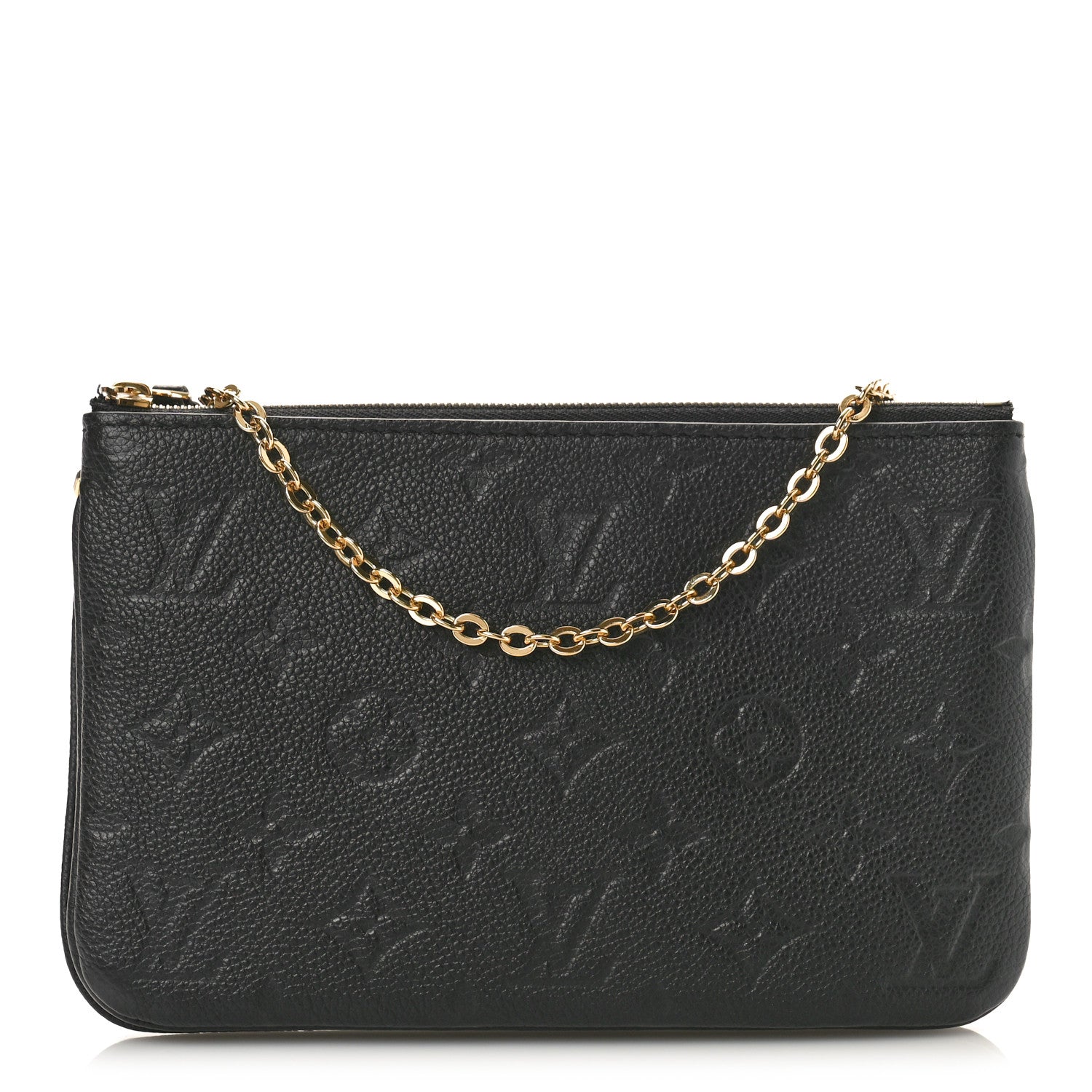 Louis Vuitton Empreinte Double Zip Pochette Black 1 of 12