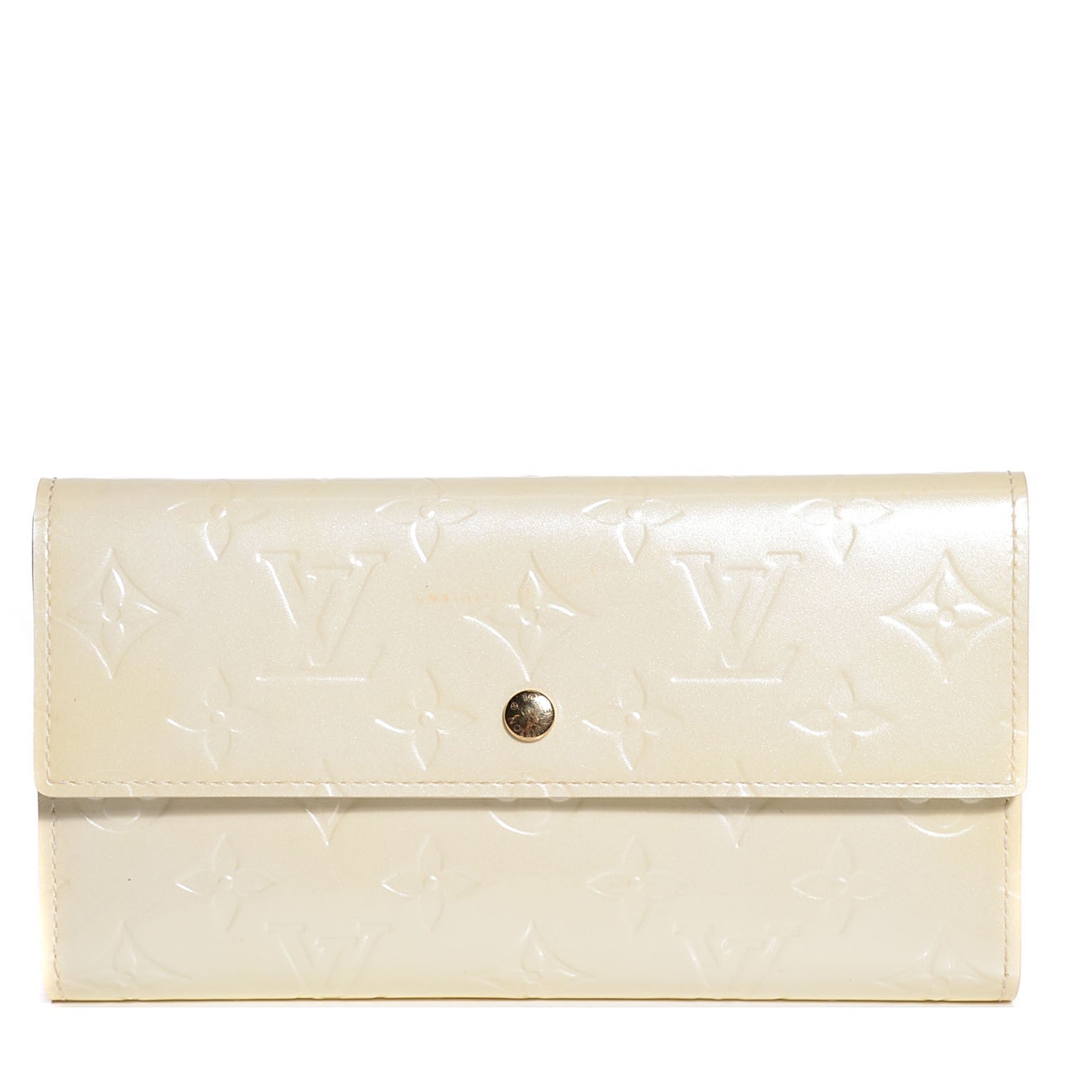 Louis Vuitton Vernis Porte Tresor International Wallet Perle 1 of 8