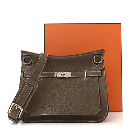 Hermes Taurillon Clemence Jypsiere 28 Etoupe 14 of 14