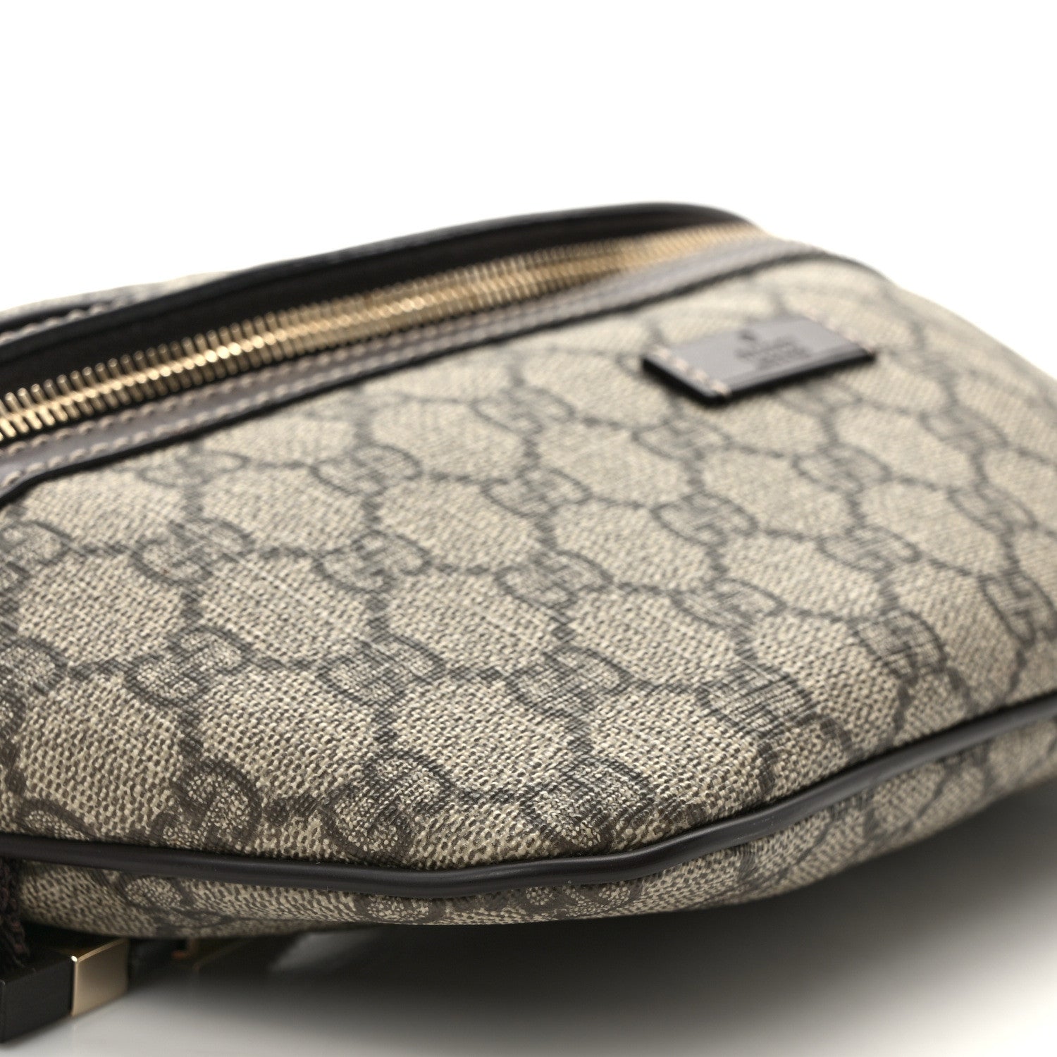 Gucci GG Supreme Monogram Belt Bag Dark Brown 8 of 9