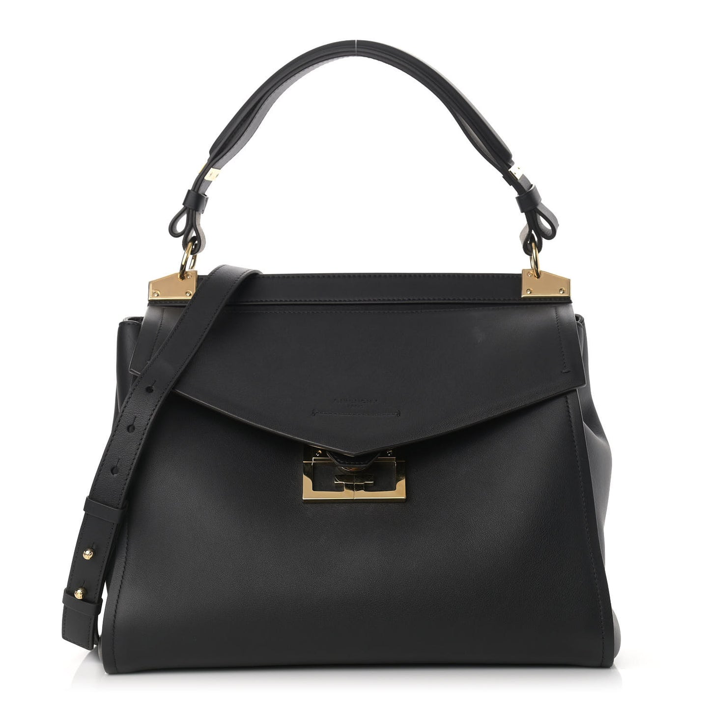 Calfskin Medium Mystic Shoulder Bag Black