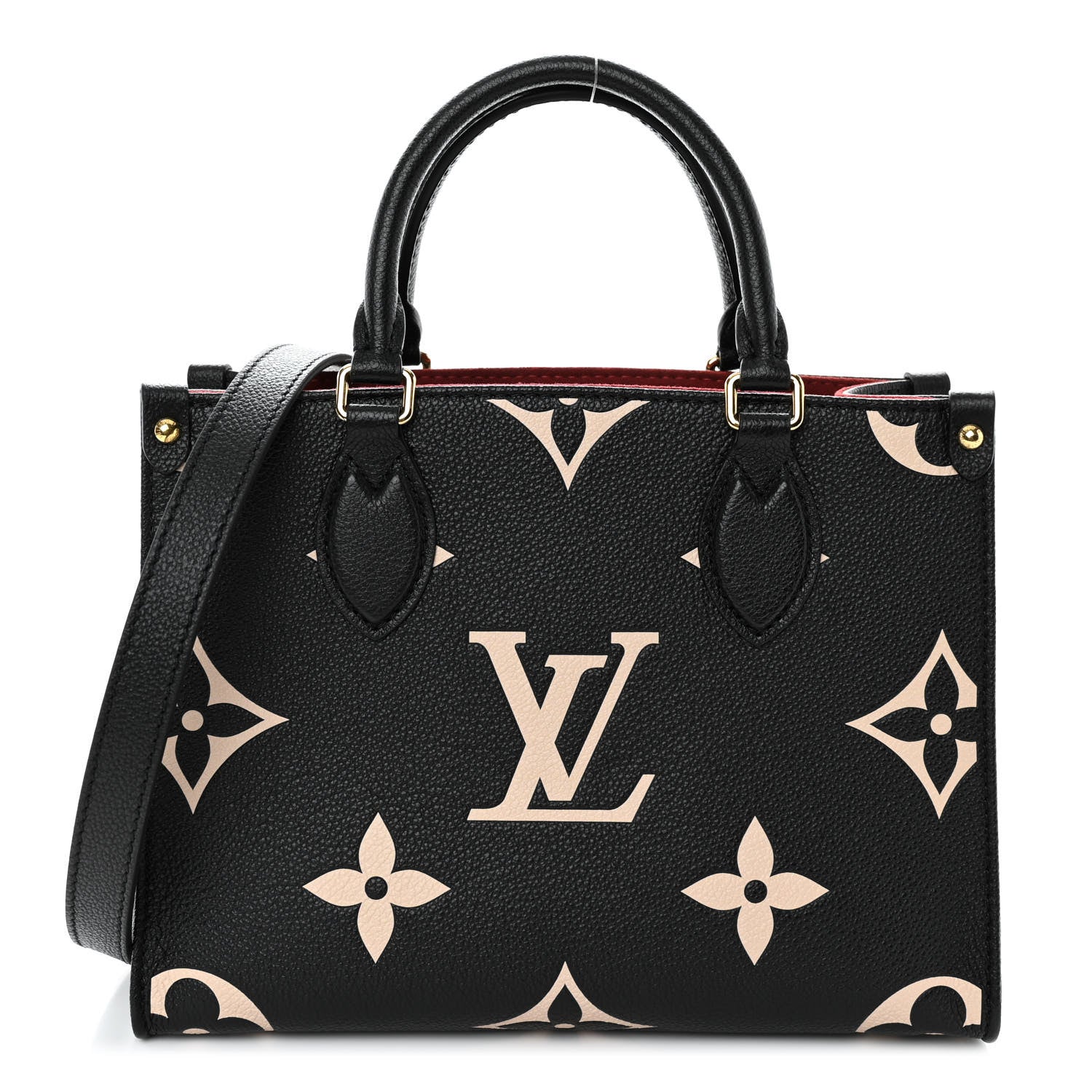 Louis Vuitton Empreinte Monogram Giant Onthego PM Black Beige 1 of 9