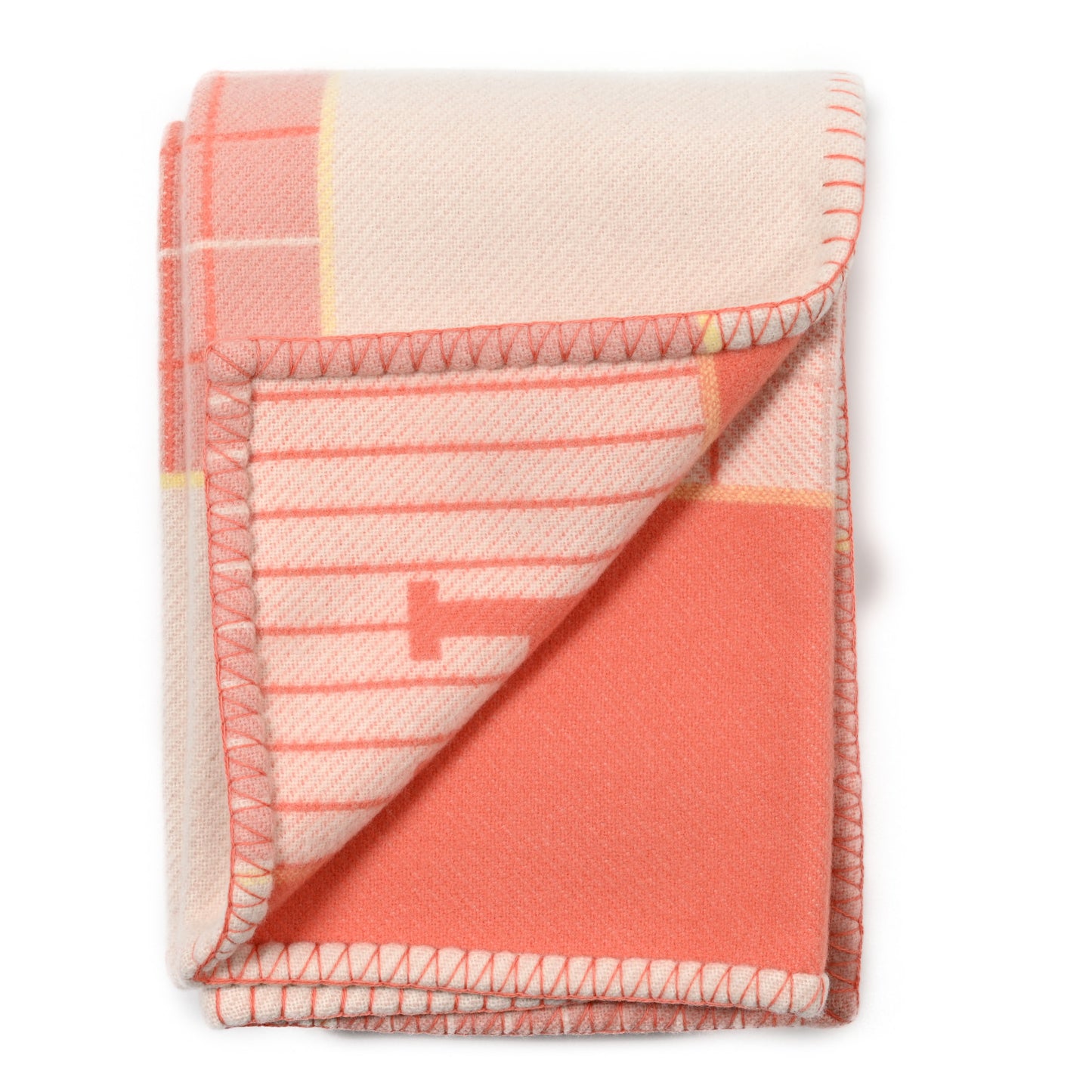 Wool Cashmere Avalon Cabriole Blanket Melon