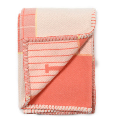 Hermes Wool Cashmere Avalon Cabriole Blanket Melon 2 of 3