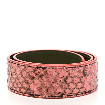 Fendi Shiny Snakeskin Vitello Dolce Strap You Purple Yellow 2 of 4