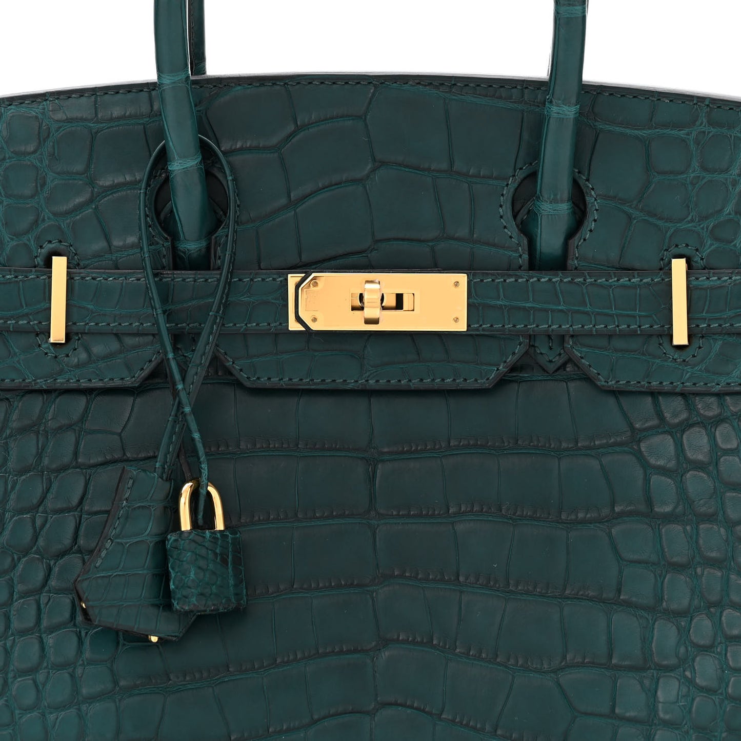 Matte Alligator Birkin 30 Vert Cypress
