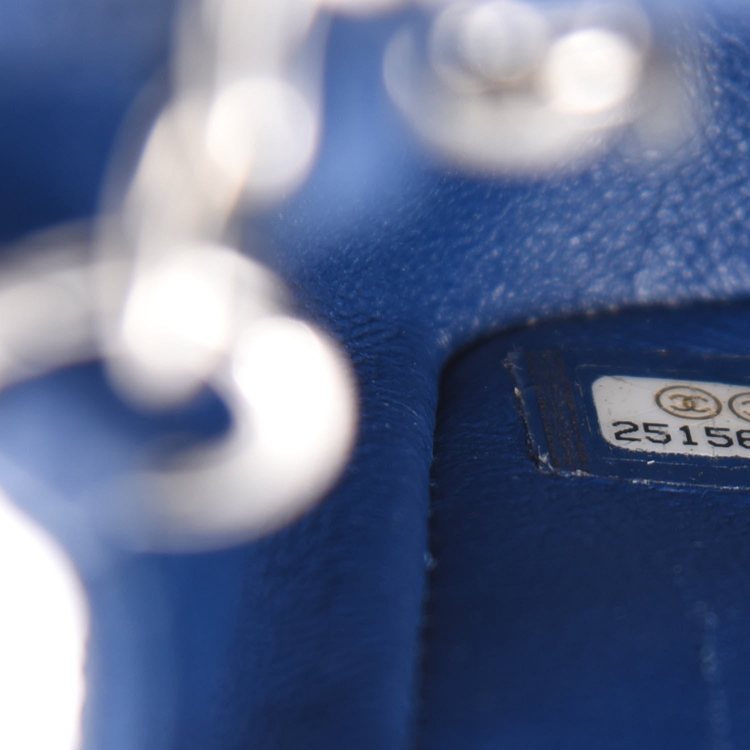 Chanel Caviar Quilted Mini Rectangular Flap Blue 12 of 14