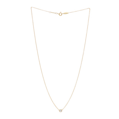 Tiffany 18K Yellow Gold Diamond .14ct Elsa Peretti Diamonds by the Yard Pendant Necklace 3 of 4