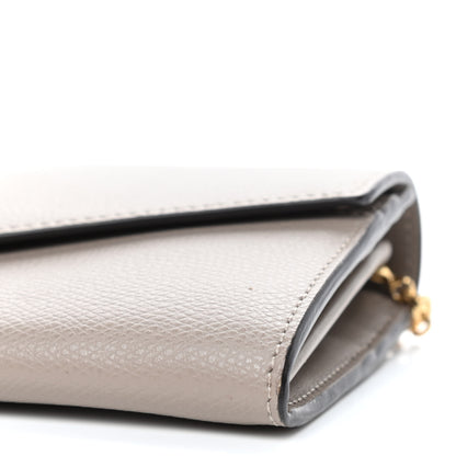 Fendi Vitello Cruise F is Fendi Continental Envelope Wallet on Chain Tortora 7 of 9