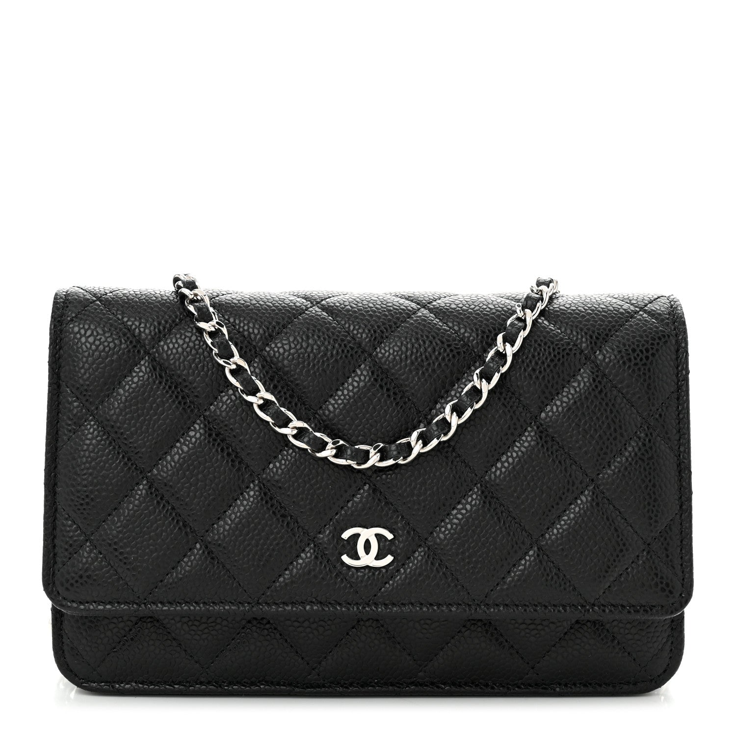 Chanel Caviar Quilted Wallet on Chain WOC Black 1 of 12