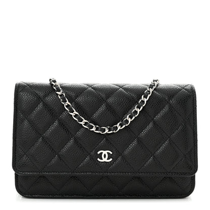 Chanel Caviar Quilted Wallet on Chain WOC Black 1 of 12
