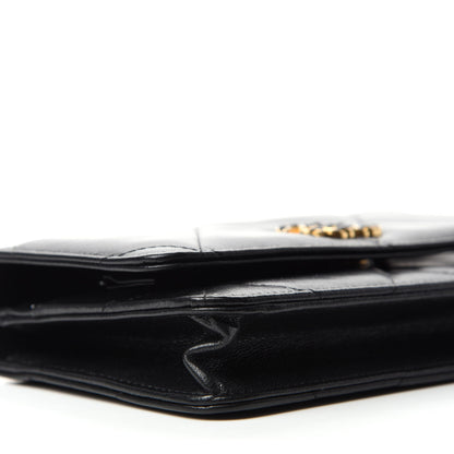Chanel Lambskin Quilted 19 Wallet On Chain WOC Black 6 of 13