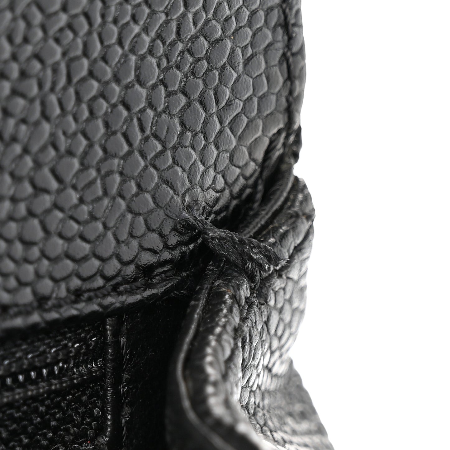 Caviar Quilted Jumbo Kelly Flap Black