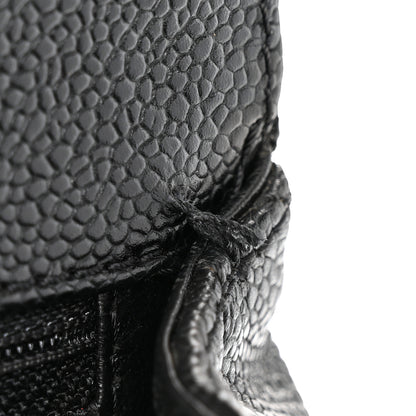 Chanel Caviar Quilted Jumbo Kelly Flap Black 11 of 12