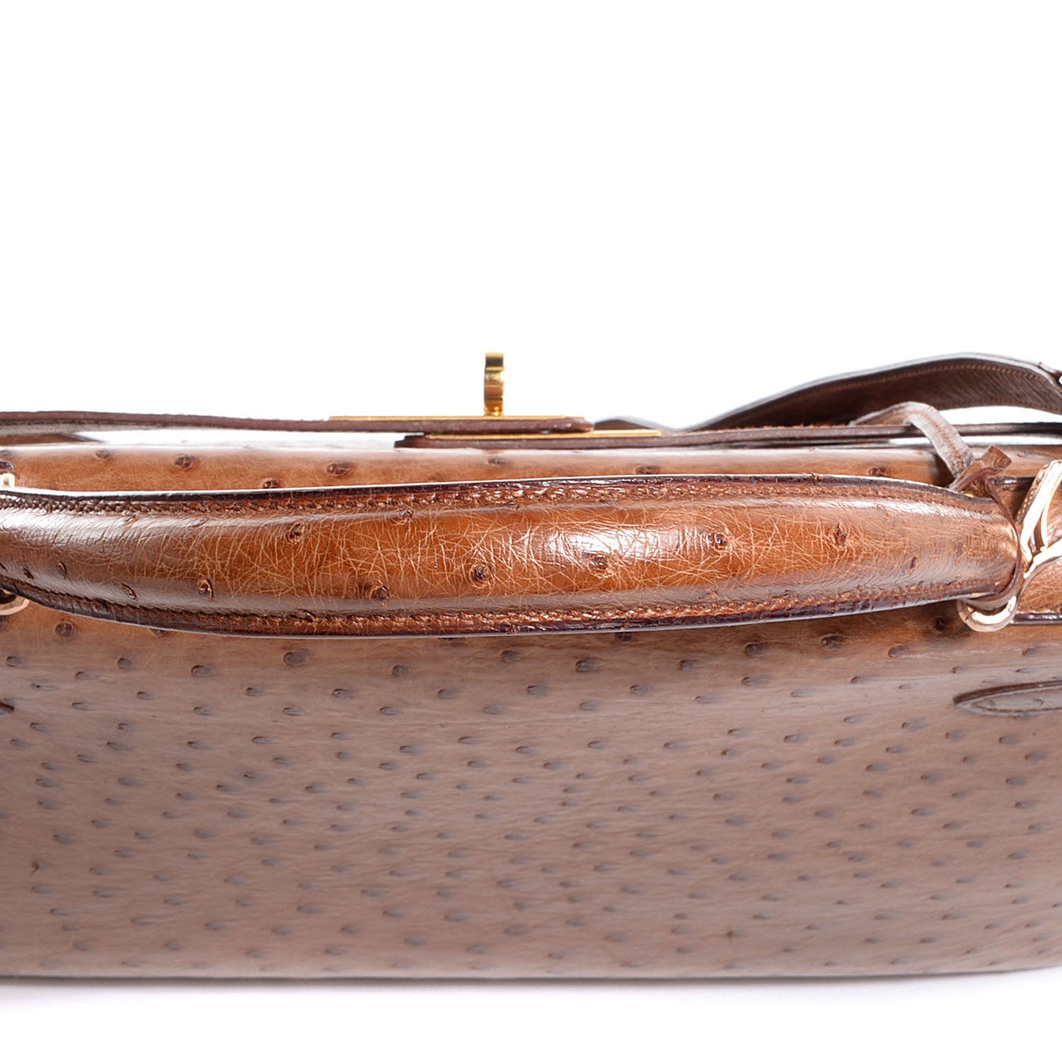 Hermes Ostrich Kelly Sellier 32 Gold 14 of 24