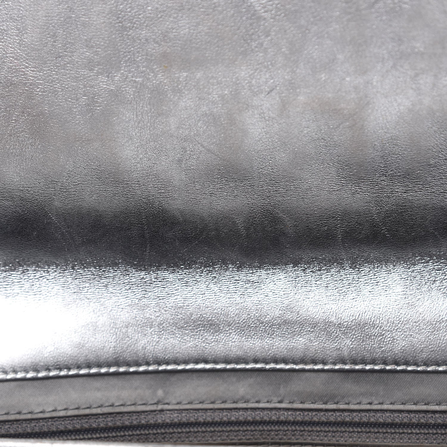 Chanel Vinyl Large Ice Cube Flap Silver 18 of 19