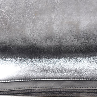 Chanel Vinyl Large Ice Cube Flap Silver 18 of 19