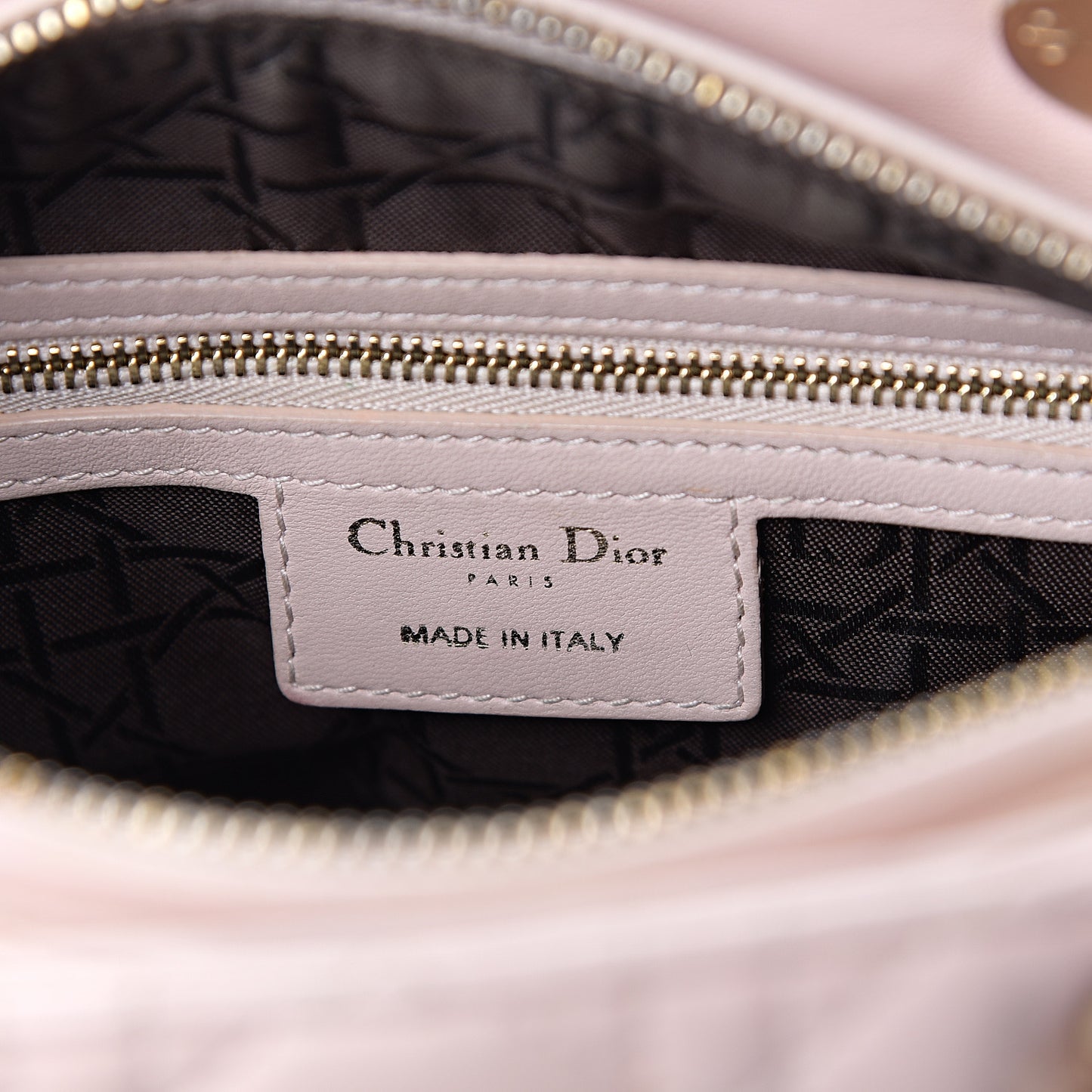 Lambskin Cannage Medium Lady Dior Light Pink