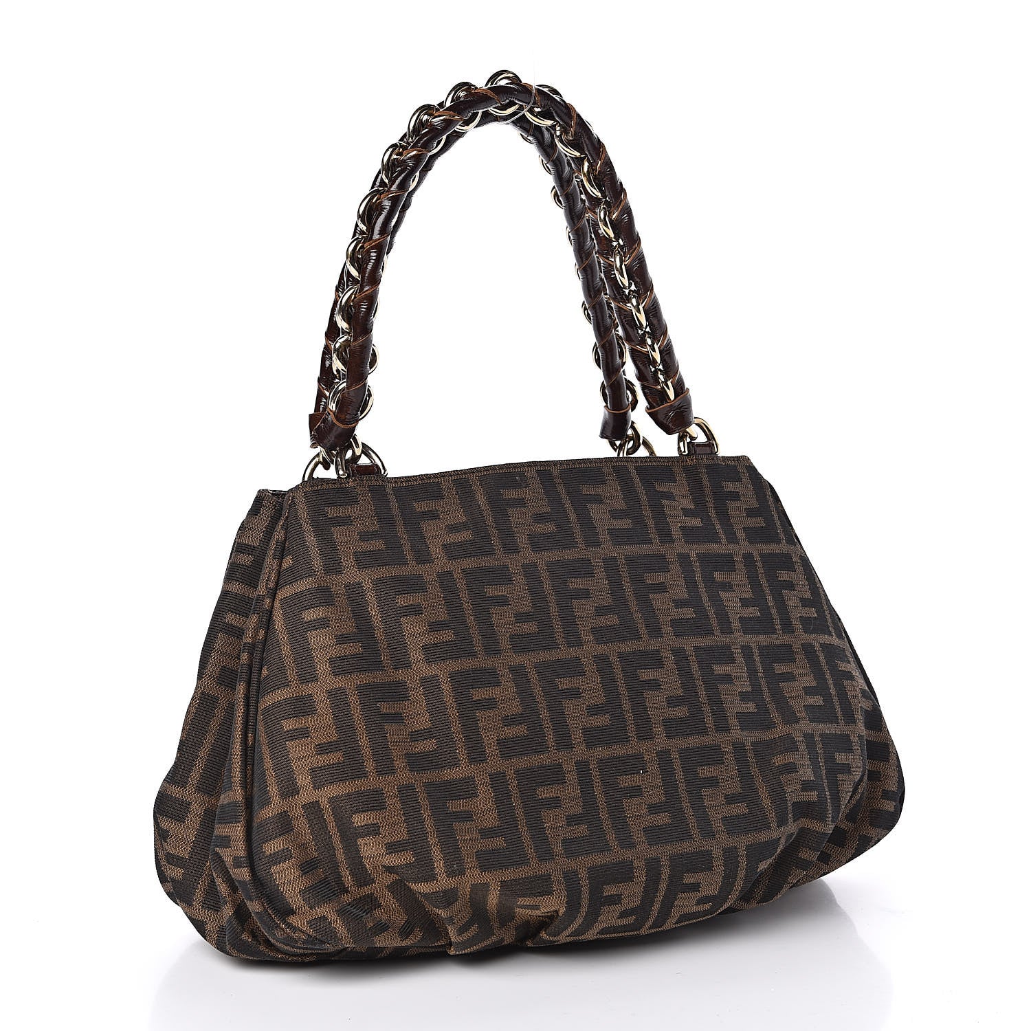 Fendi Zucca Small Mia Tote Tobacco 3 of 11