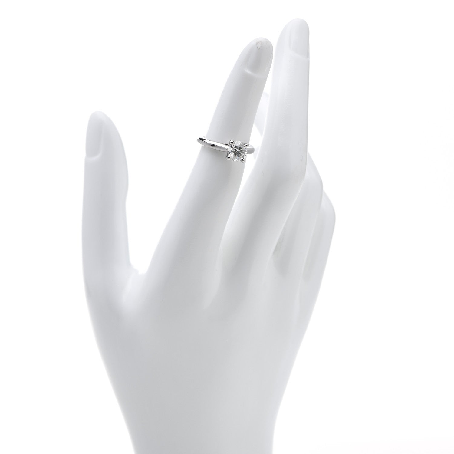Cartier Platinum Diamond 1.06ct Solitaire 1895 Engagement Ring 47 4 2 of 7
