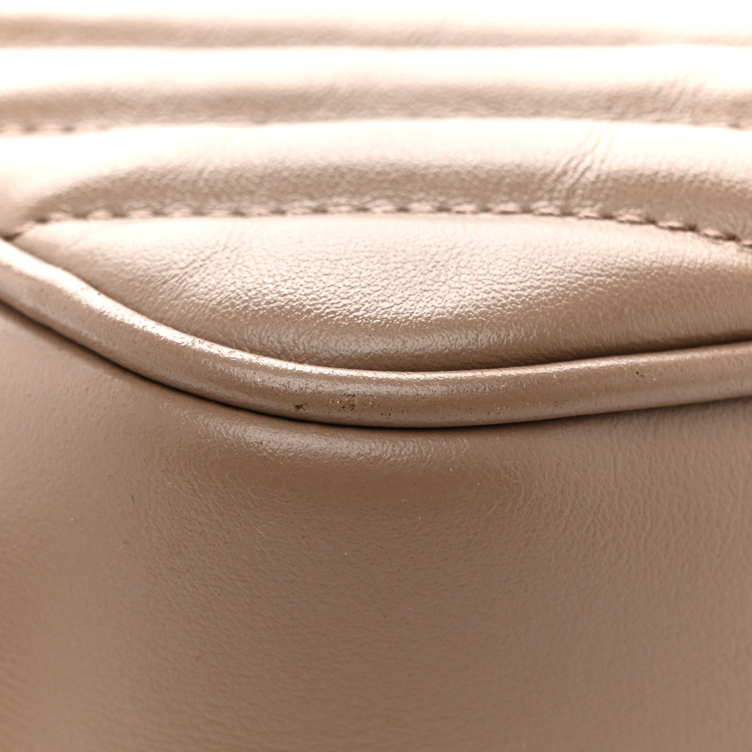 Saint Laurent Calfskin Matelasse Monogram Lou Camera Bag Dark Beige 13 of 14