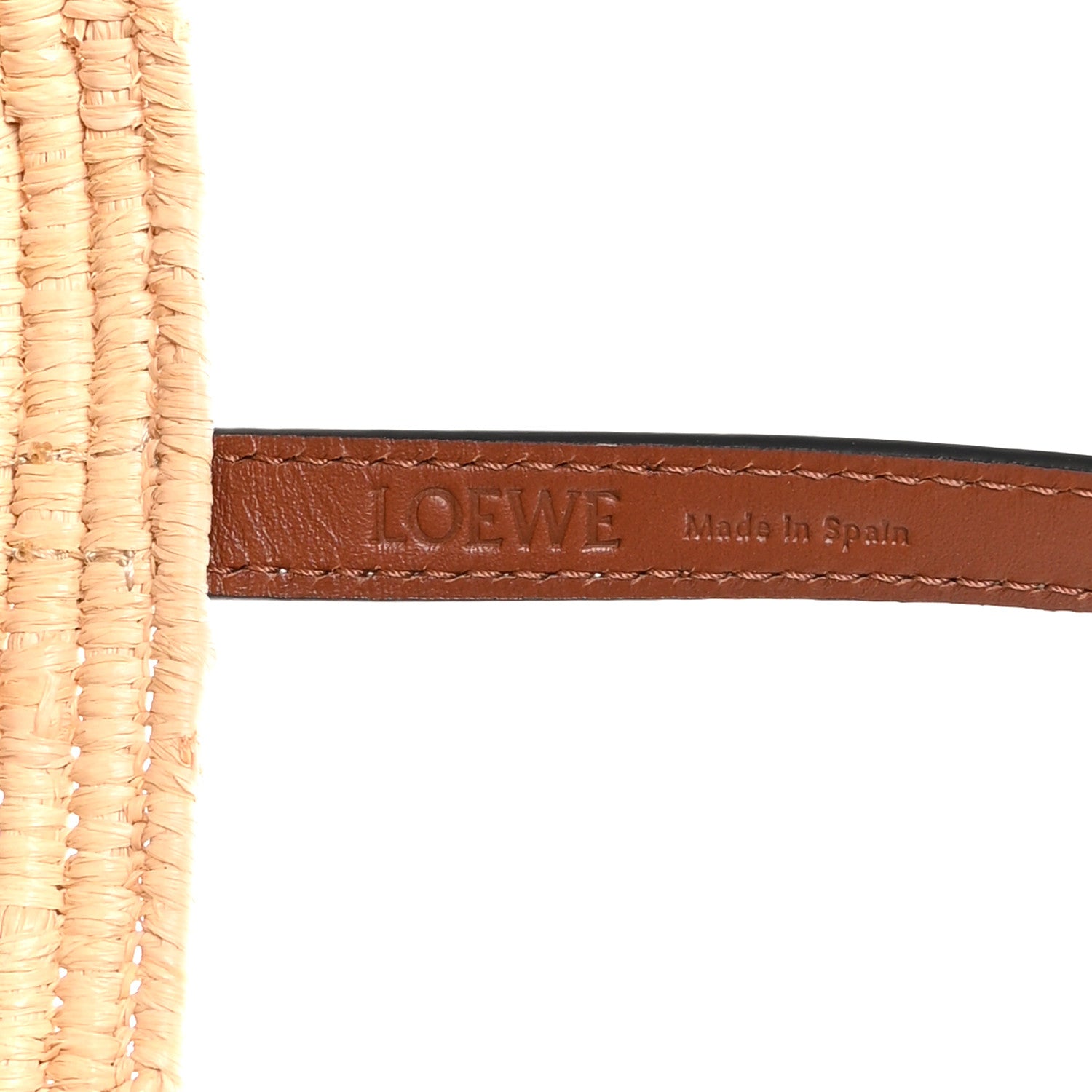 Loewe Raffia Small Square Basket Tote Bag Natural Pecan 6 of 9