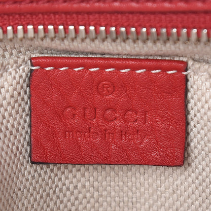Gucci Pebbled Calfskin Small Soho Disco Bag Tabasco Red 6 of 18