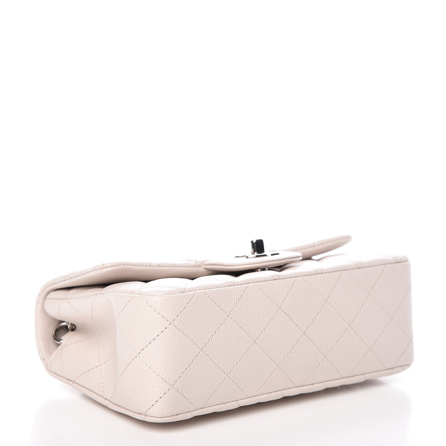 Chanel Caviar Quilted Mini Rectangular Flap Ivory 4 of 10