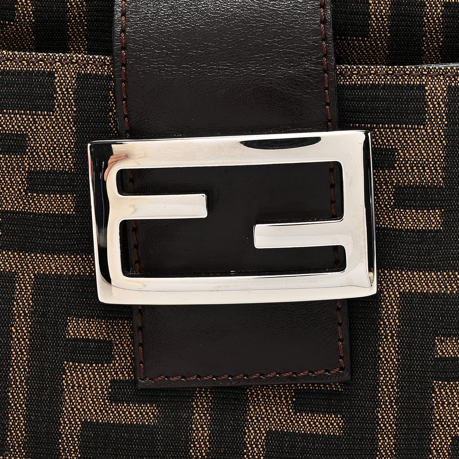 Fendi Zucca Shoulder Bag Tobacco 7 of 9