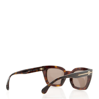 Chanel Acetate Square Sunglasses 5509-A Tortoise 4 of 8