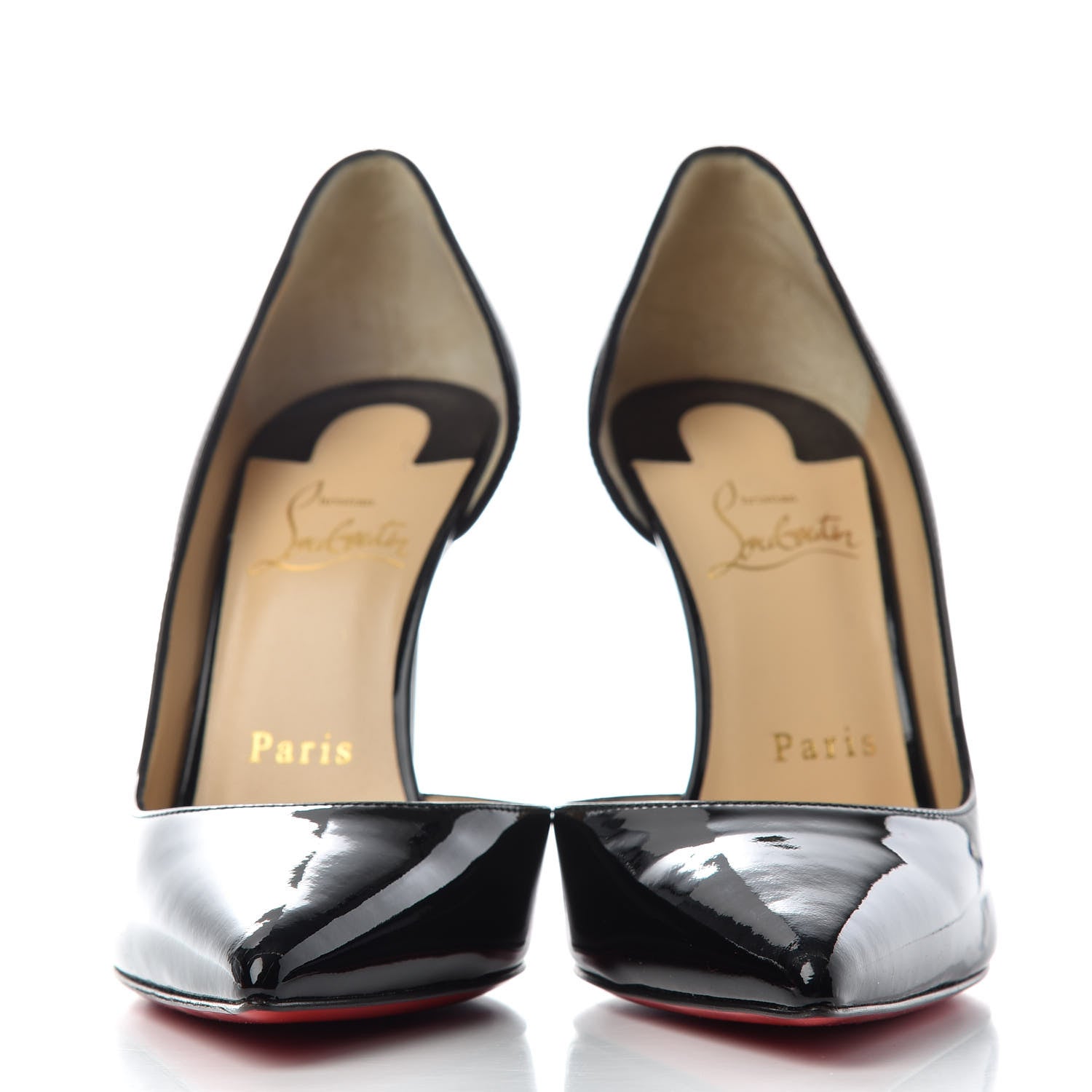 Christian Louboutin Patent Iriza 100 Pumps 37 Black 2 of 9
