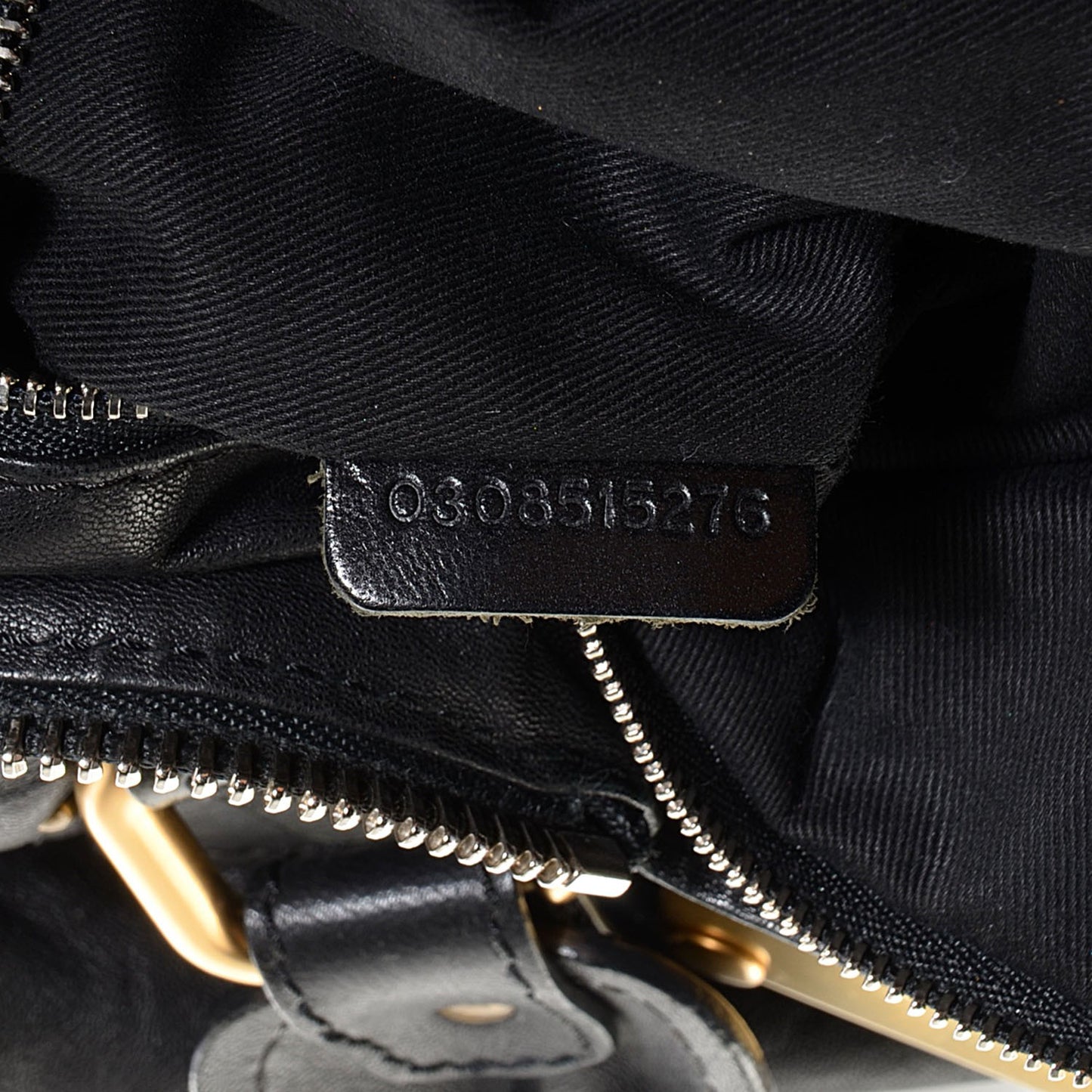 Leather Medium Paddington Satchel Black