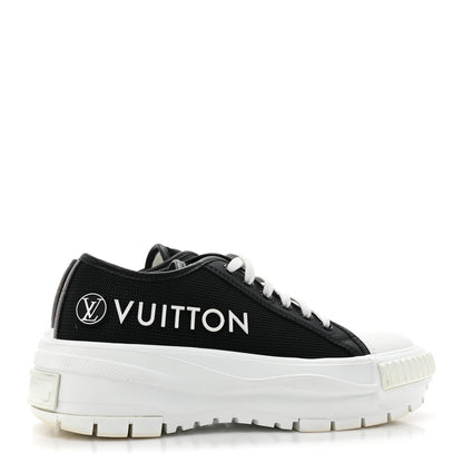 Louis Vuitton Canvas LV Squad Sneakers 37 Black 4 of 9