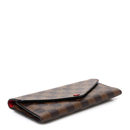 Louis Vuitton Damier Ebene Josephine Wallet Red 5 of 9