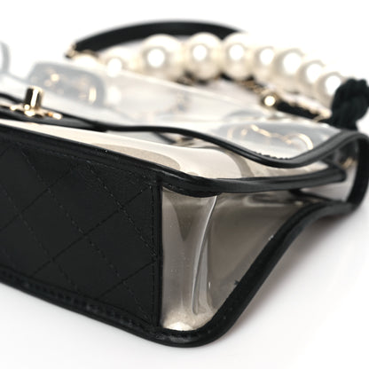 Chanel Lambskin PVC Sand By The Sea Flap With Pearl Strap Black 9 of 9