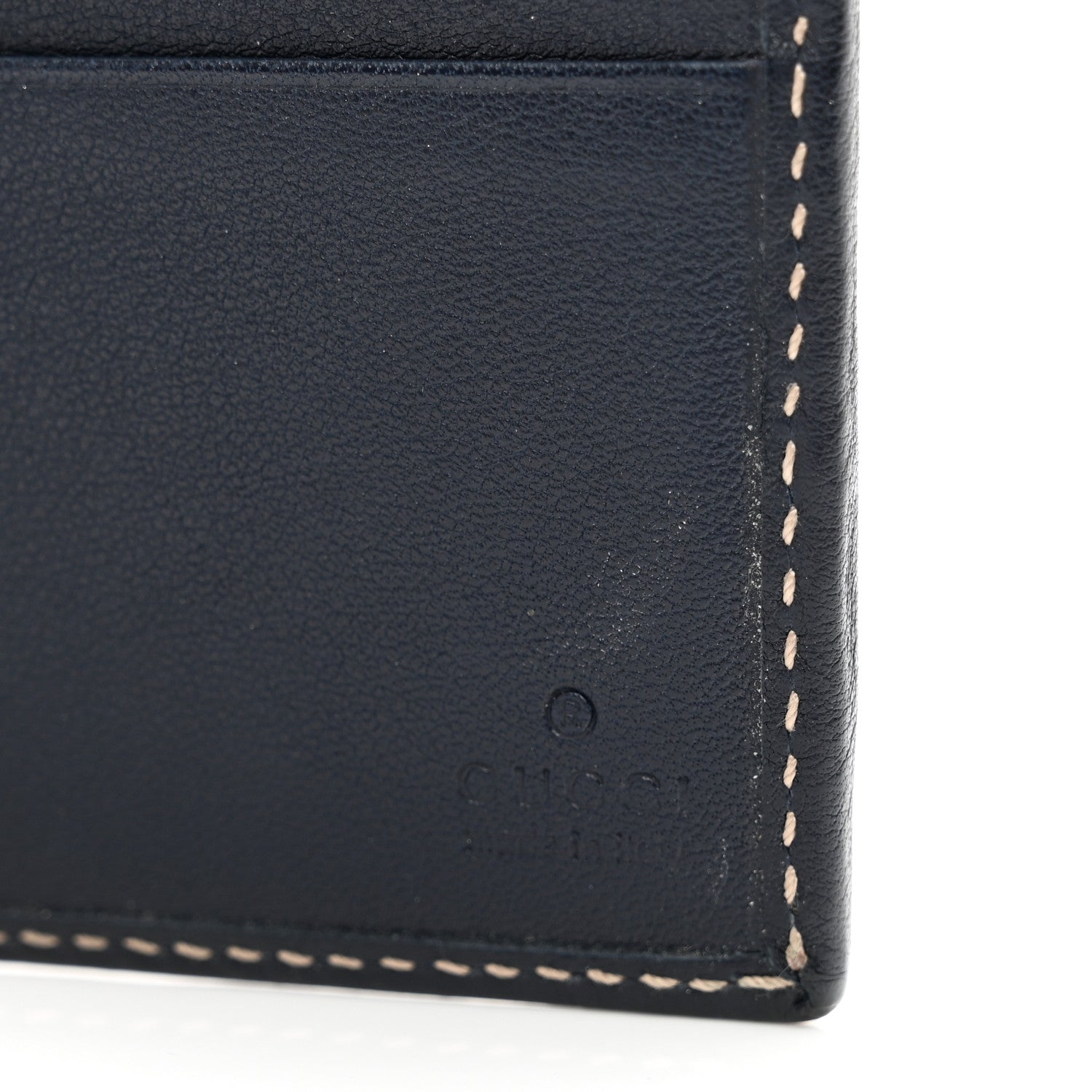 Gucci GG Plus Monogram Web Bi-Fold Wallet Navy 6 of 7