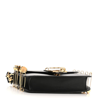 Fendi X VERSACE Vitello Seta Fendace Brooch Baguette Black 4 of 9