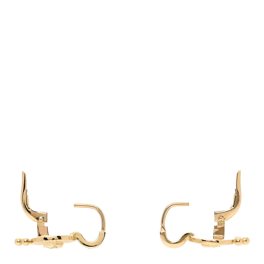 Temple St. Clair 18K Yellow Gold Diamond Sole Luna Drop Earrings 3 of 4