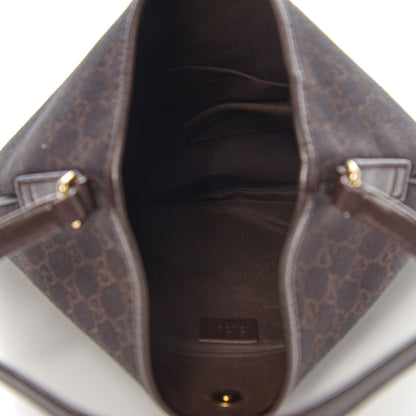 Gucci Monogram Medium New Britt Hobo Dark Brown 4 of 10