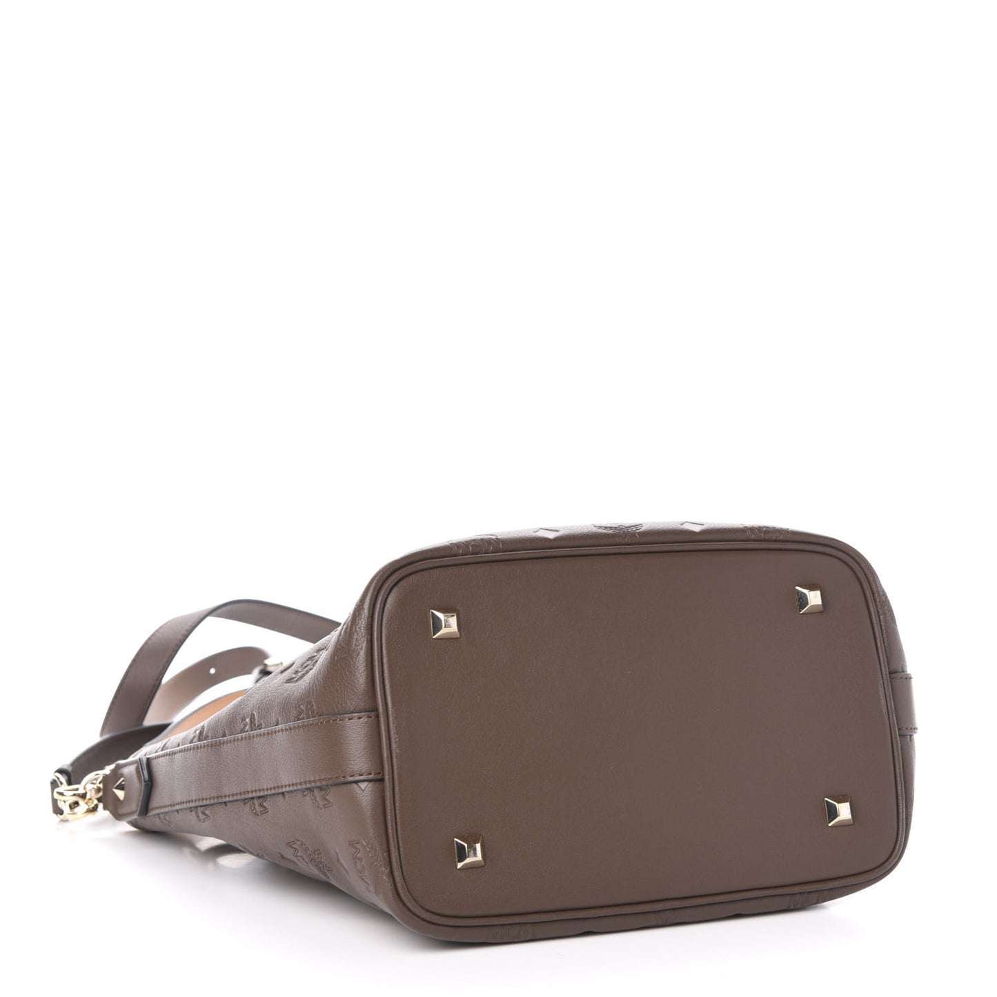 Calfskin Ottomar Monogram Small Essential Bucket Chestnut