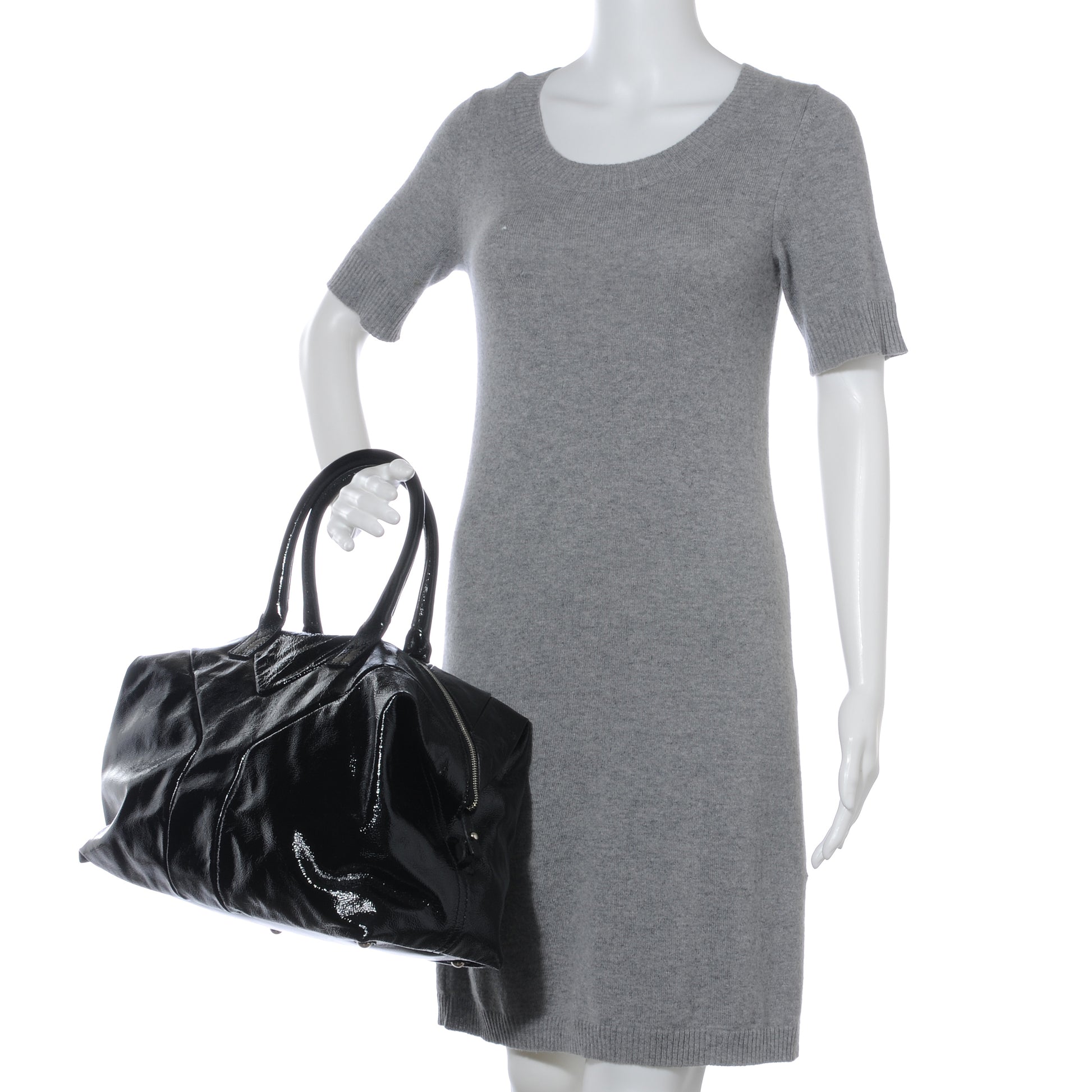 Saint Laurent Patent Easy Sac Black 2 of 7