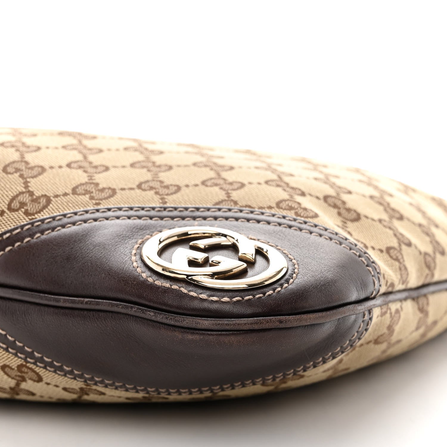 Gucci Monogram Medium New Britt Hobo Dark Brown 10 of 11