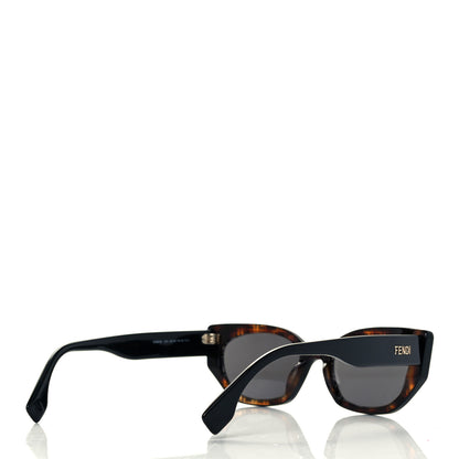 Fendi Acetate Fendi Bold Sunglasses FE40018I Havana Black 4 of 7