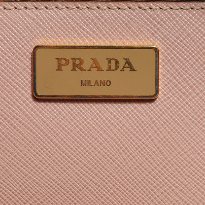 Prada Saffiano Lux Medium Double Zip Tote Cammeo 8 of 9