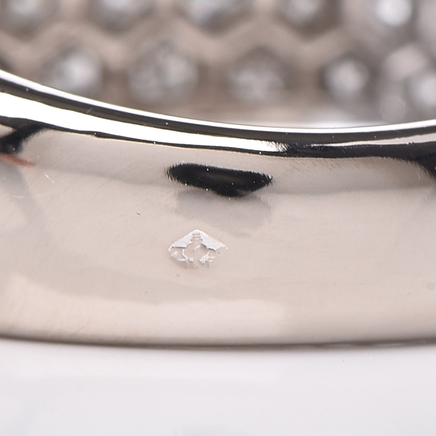 Cartier 18K White Gold Diamond Nouvelle Vague Dome Ring 52 6 5 of 5