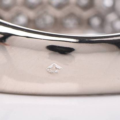 Cartier 18K White Gold Diamond Nouvelle Vague Dome Ring 52 6 5 of 5